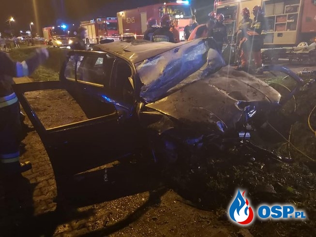4 osoby zginęły w wypadku w Miłkowie OSP Ochotnicza Straż Pożarna