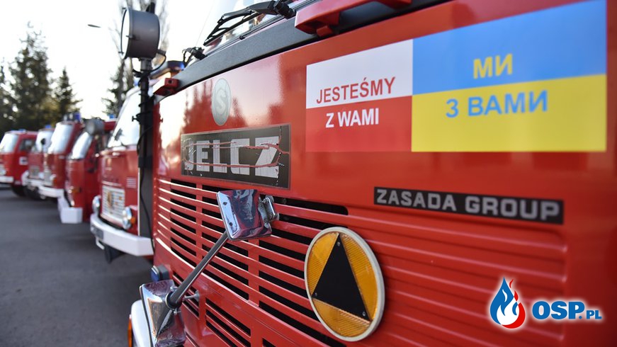 Kolejne wozy bojowe z Polski są już na Ukrainie OSP Ochotnicza Straż Pożarna