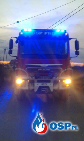 Pożar domu w Bronisławowie OSP Ochotnicza Straż Pożarna