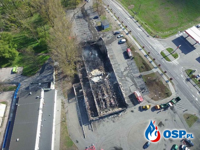 Pożar Biedronki w Ozimku. Market spłonął doszczętnie! OSP Ochotnicza Straż Pożarna