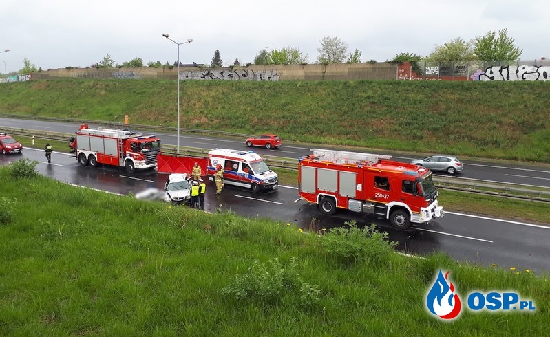 Dwie osoby zginęły w wypadku na autostradzie A2 OSP Ochotnicza Straż Pożarna