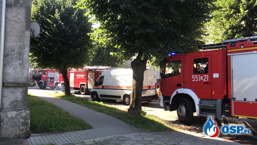 Koparka uszkodziła gazociąg w Połczynie-Zdroju. Ewakuowano 140 osób. OSP Ochotnicza Straż Pożarna