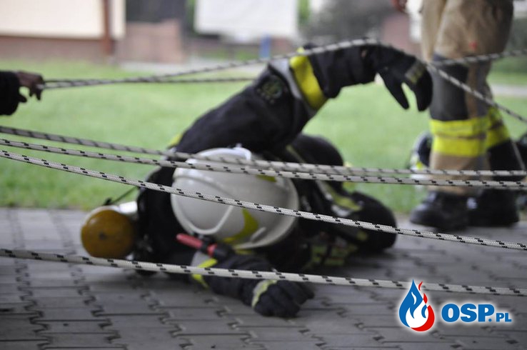 Ćwiczenia pt. ,,Bezpieczna praca strażaka podczas zdarzeń w strefie niebezpiecznej”. OSP Ochotnicza Straż Pożarna