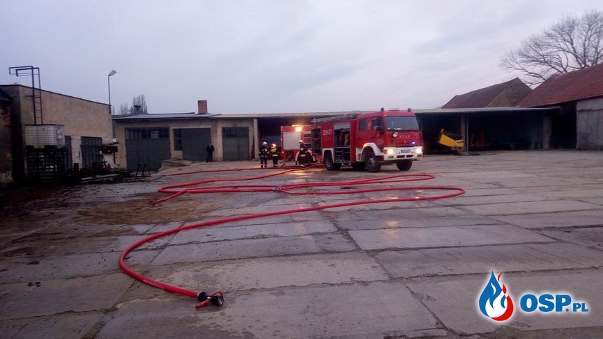 Pożar stodoły w Boguszycach. OSP Ochotnicza Straż Pożarna