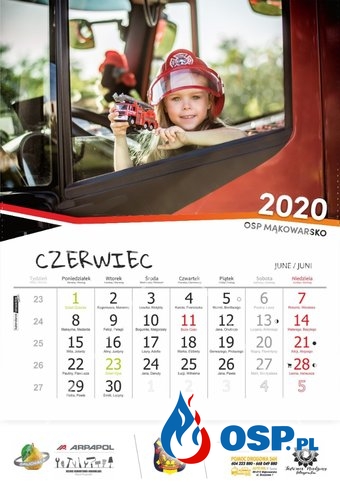 "Strażackie dzieci". Zobacz wyjątkowy kalendarz OSP Mąkowarsko. OSP Ochotnicza Straż Pożarna