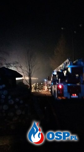 Pożar budynku Gospodarczego w Kłaju OSP Ochotnicza Straż Pożarna