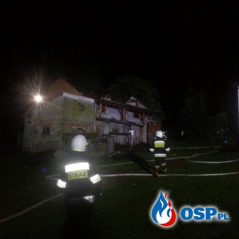 Pożar chlewni OSP Ochotnicza Straż Pożarna