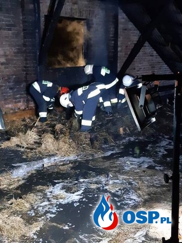 12 zastępów strażaków gasiło pożar w Janczowej. Jedna osoba wymagała pomocy medycznej. OSP Ochotnicza Straż Pożarna