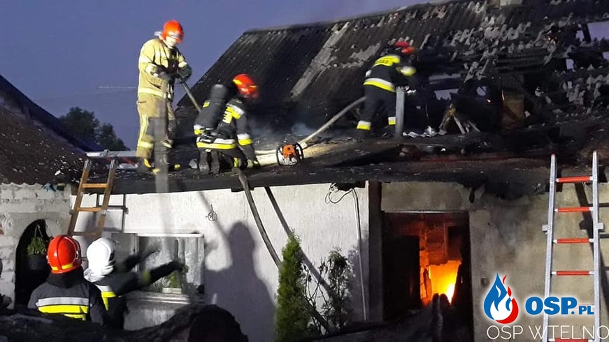 Spłonął dom strażaków z OSP Wtelno. Potrzebna pomoc! OSP Ochotnicza Straż Pożarna