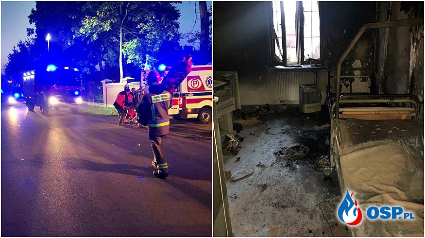 Tragiczny pożar w Domu Pomocy Społecznej. Dwóch podopiecznych zginęło. OSP Ochotnicza Straż Pożarna