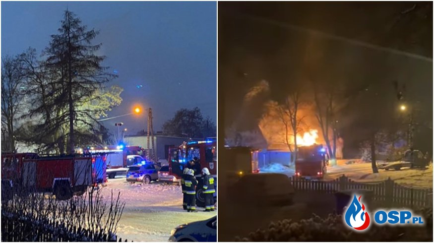 Trzy osoby zginęły w pożarze budynku wielorodzinnego w Międzychodzie OSP Ochotnicza Straż Pożarna