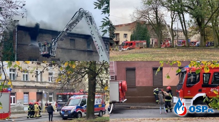Matka i trójka małych dzieci zginęli w pożarze w Inowrocławiu OSP Ochotnicza Straż Pożarna