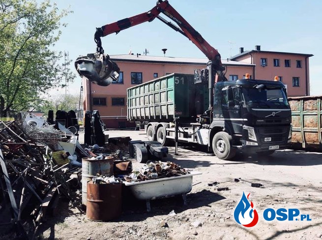 Zebrali prawie 40 ton złomu, by doposażyć jednostkę. Sukces akcji strażaków z OSP Celestynów. OSP Ochotnicza Straż Pożarna