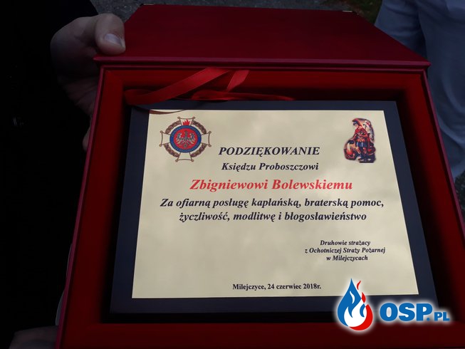 Pożegnanie księdza Zbigniewa OSP Ochotnicza Straż Pożarna