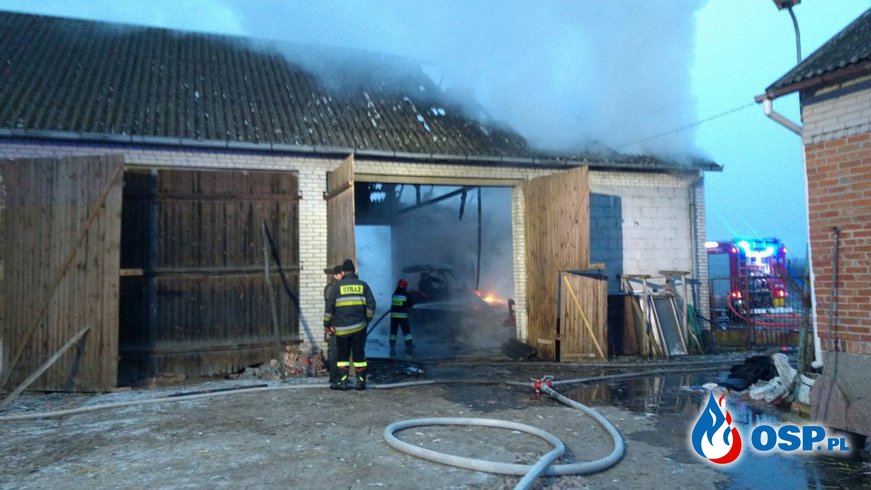 Zapiecki: Pożar stodoły o poranku OSP Ochotnicza Straż Pożarna