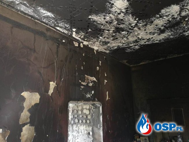 Wronki – wybuch butli gazowej oraz pożar mieszkania OSP Ochotnicza Straż Pożarna