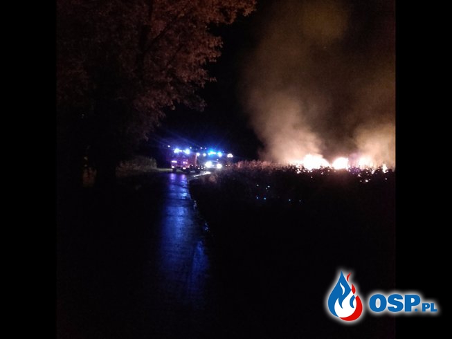 Pożar słomy w Boguszycach OSP Ochotnicza Straż Pożarna