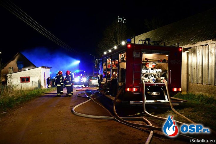 Tragedia na Podlasiu. Dwie siostry spłonęły w pożarze domu w Trzyrzeczkach. OSP Ochotnicza Straż Pożarna