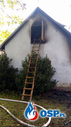 Pożar budynku  gospodarczego w miejscowości Zahutyń OSP Ochotnicza Straż Pożarna