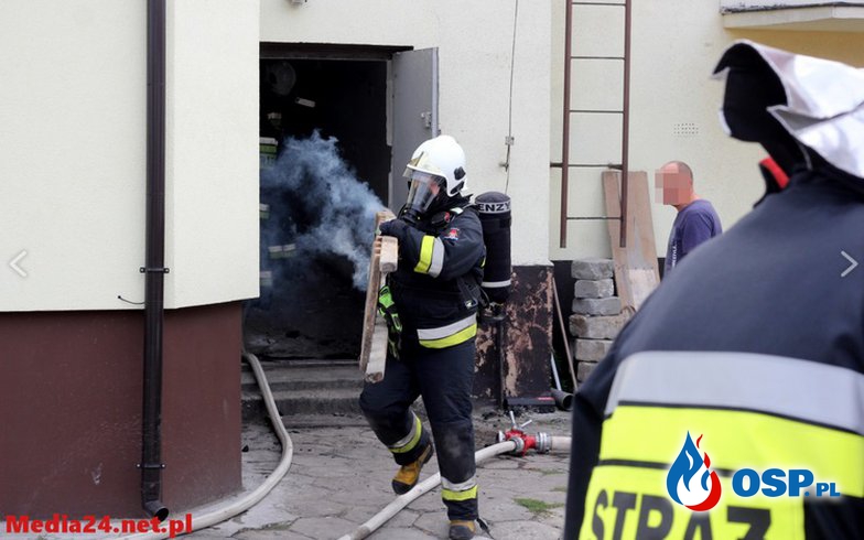 Poranny pożar w piekarni OSP Ochotnicza Straż Pożarna