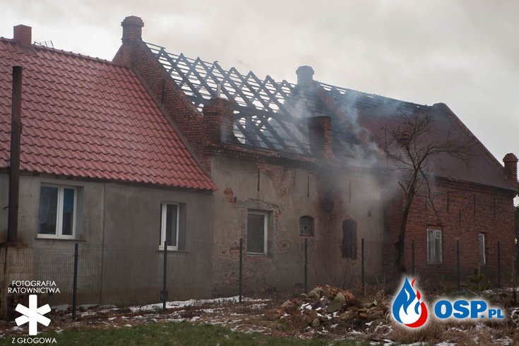 Groźny pożar budynku w Przedmościu! OSP Ochotnicza Straż Pożarna