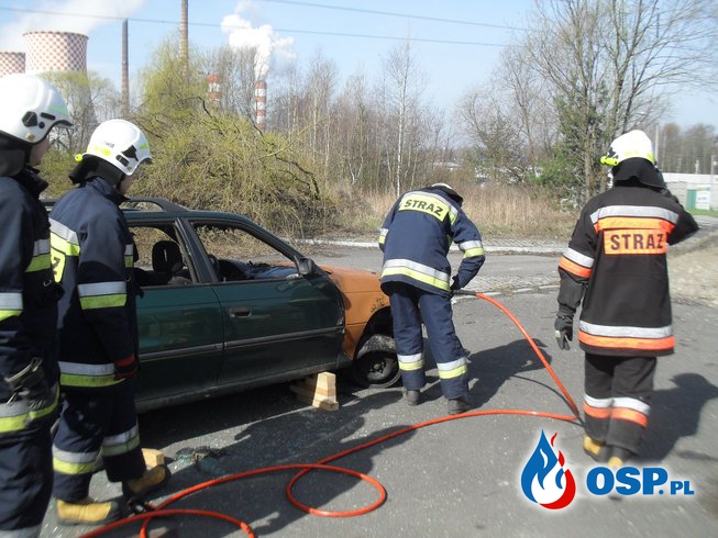Ćwiczenia z ratownictwa drogowego OSP Ochotnicza Straż Pożarna