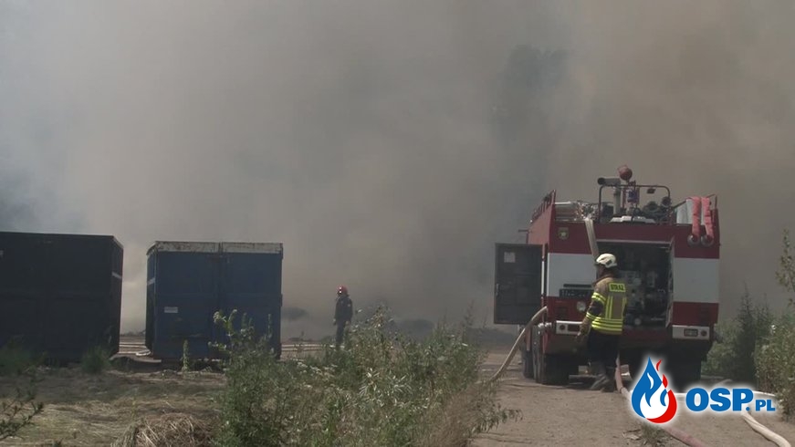 Płonie składowisko odpadów w Tarnowie OSP Ochotnicza Straż Pożarna