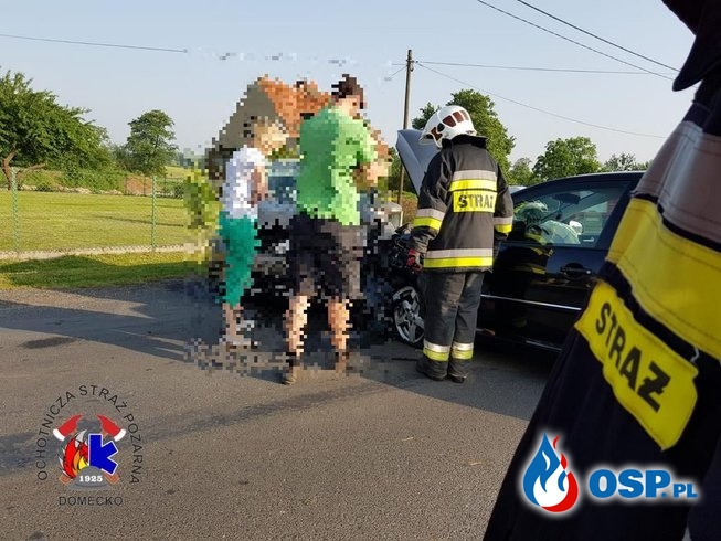 Wypadek w Dziekaństwie OSP Ochotnicza Straż Pożarna