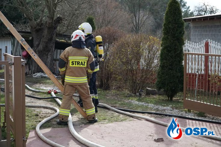 Dwie osoby nie żyją, kolejne dwie są poparzone. "Pożar mógł być skutkiem wybuchu gazu". OSP Ochotnicza Straż Pożarna