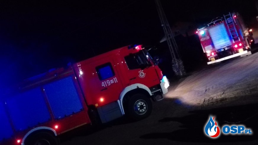 Pożar śmieci w Glinojecku OSP Ochotnicza Straż Pożarna