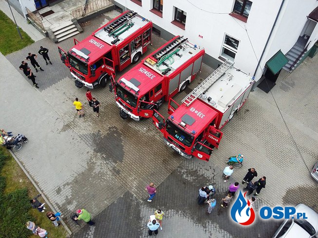 Ćwiczenia na obiekcie OSP Ochotnicza Straż Pożarna
