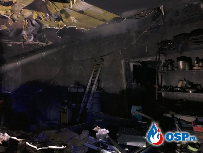 Groźny pożar w Rzeszotarach OSP Ochotnicza Straż Pożarna