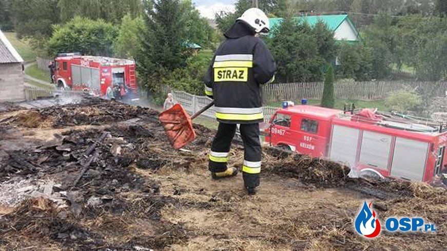 Pożar budynku mieszkalnego w miejscowiści Podole!! OSP Ochotnicza Straż Pożarna