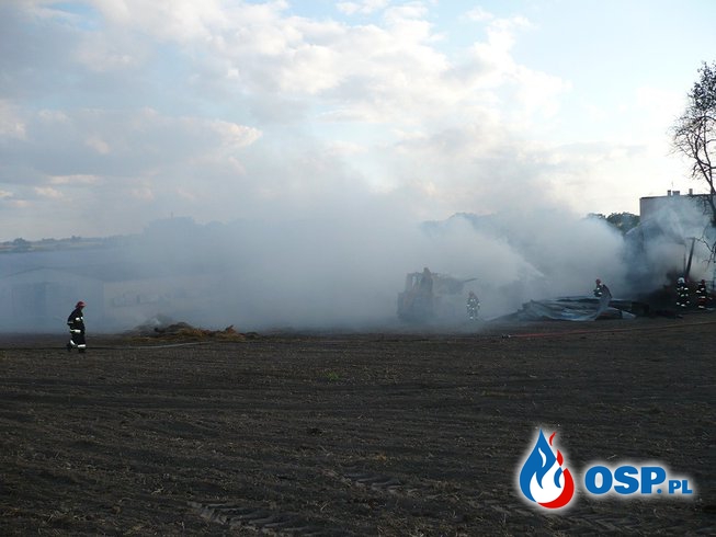 Pożar kompleksu gospodarczego w Wirwajdach 20.08.2014 OSP Ochotnicza Straż Pożarna