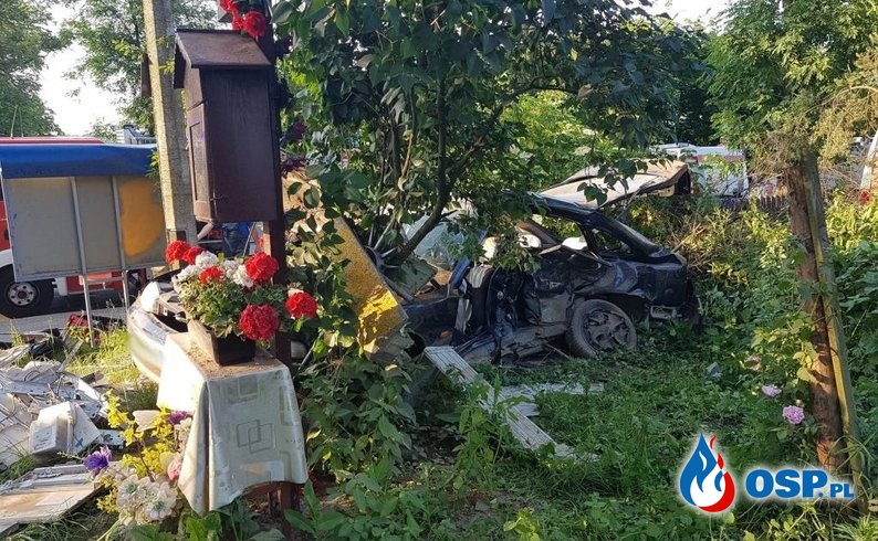 Dwie osoby zginęły w tragicznym wypadku pod Lublinem OSP Ochotnicza Straż Pożarna
