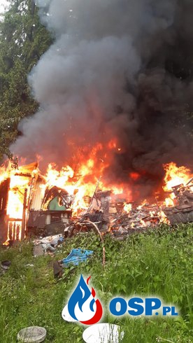 Dwie osoby zginęły w pożarze domu w Szczawnicy OSP Ochotnicza Straż Pożarna