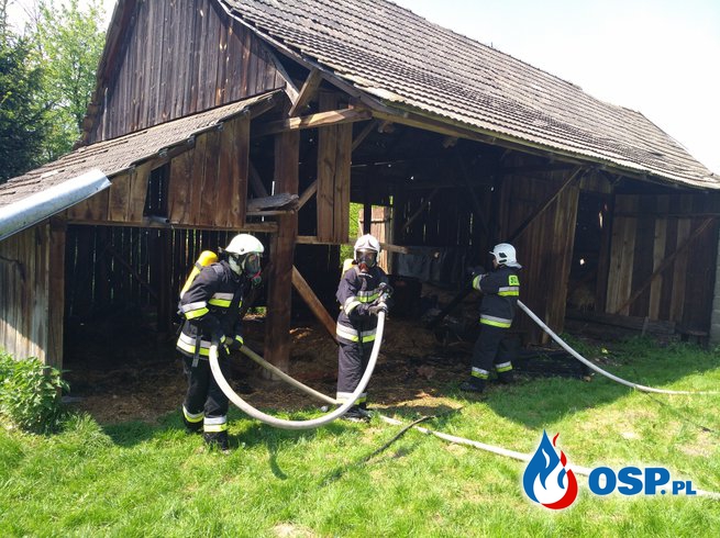 Dzięki szybkiej reakcji uratowali drewnianą stodołę. OSP Ochotnicza Straż Pożarna