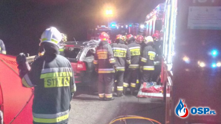 5 osób zginęło w wypadku na obwodnicy Nysy!  OSP Ochotnicza Straż Pożarna