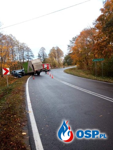 Wypadek drogowy Stare Kiełbonki-Zgon OSP Ochotnicza Straż Pożarna
