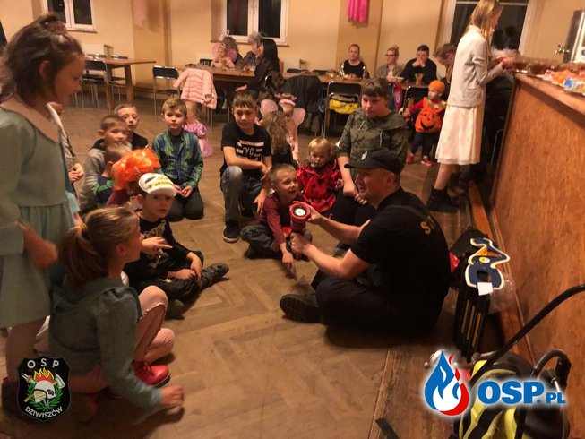 Konkurs wiedzy podczas zabawy Andrzejkowej dla dzieci! OSP Ochotnicza Straż Pożarna
