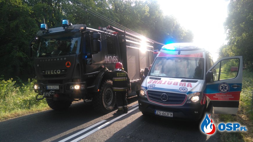 Dramatyczny wypadek z udziałem autokaru z dziećmi OSP Ochotnicza Straż Pożarna