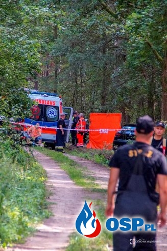 14-letni motocyklista zginął w wypadku w Rakojadach. OSP Ochotnicza Straż Pożarna
