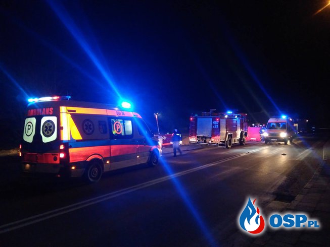Wypadek w Janowie. 1 osoba nie żyje OSP Ochotnicza Straż Pożarna