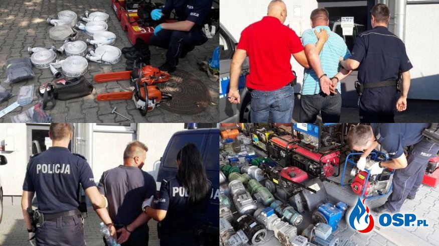 Zatrzymano złodziei okradających remizy strażaków OSP. Wpadli na gorąco! OSP Ochotnicza Straż Pożarna