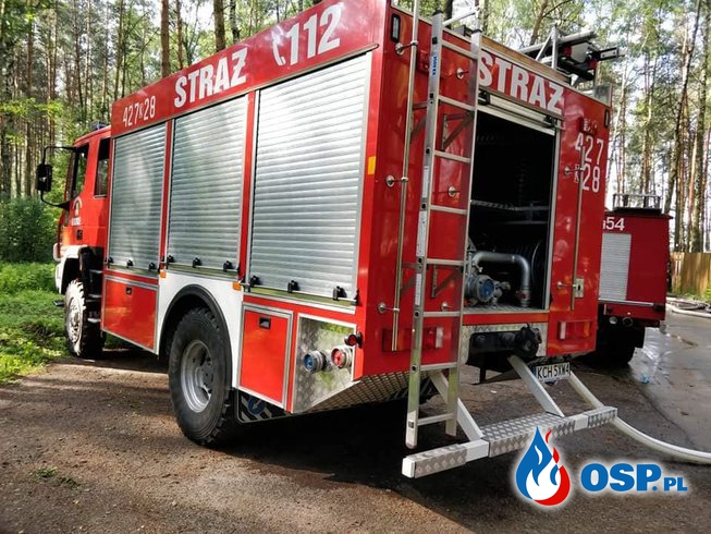 Pożar składowiska opon - ul. Słowackiego w Trzebini OSP Ochotnicza Straż Pożarna