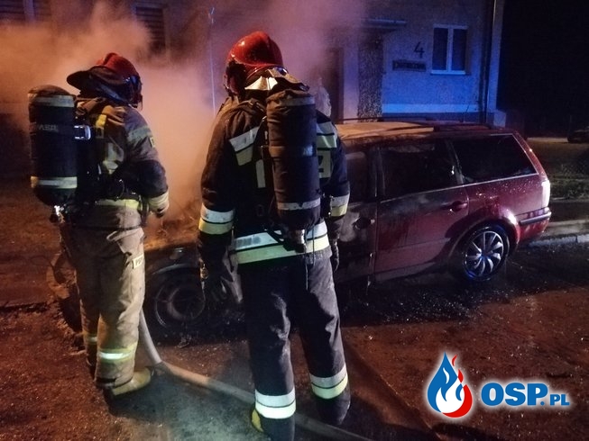 Pożar Samochodu w Samborowie OSP Ochotnicza Straż Pożarna