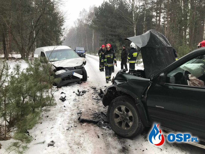 Wypadek drogowy Grabowo-Gołąbki OSP Ochotnicza Straż Pożarna