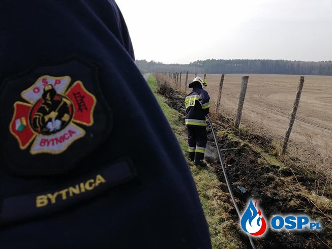 Pożar traw - Węgrzynice 12.04.2018 OSP Ochotnicza Straż Pożarna