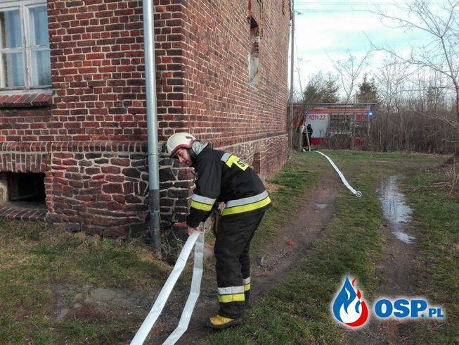 Zadymienie w budynku - Dobiercice OSP Ochotnicza Straż Pożarna