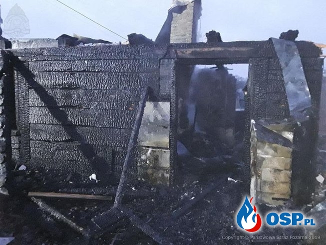 Kobieta zginęła w pożarze domu w Łodzi OSP Ochotnicza Straż Pożarna